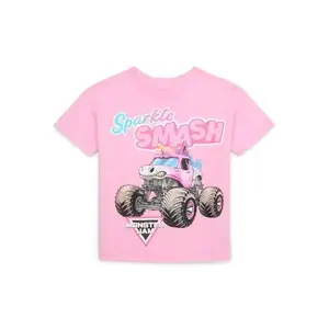 Youth and Adult Monster Jam Toddler Girls Sparkle Smash Graphic Tee, Youth Casual Wear, Gift For Son And Daughter, family matching shirt, holiday shirt, youth clothing