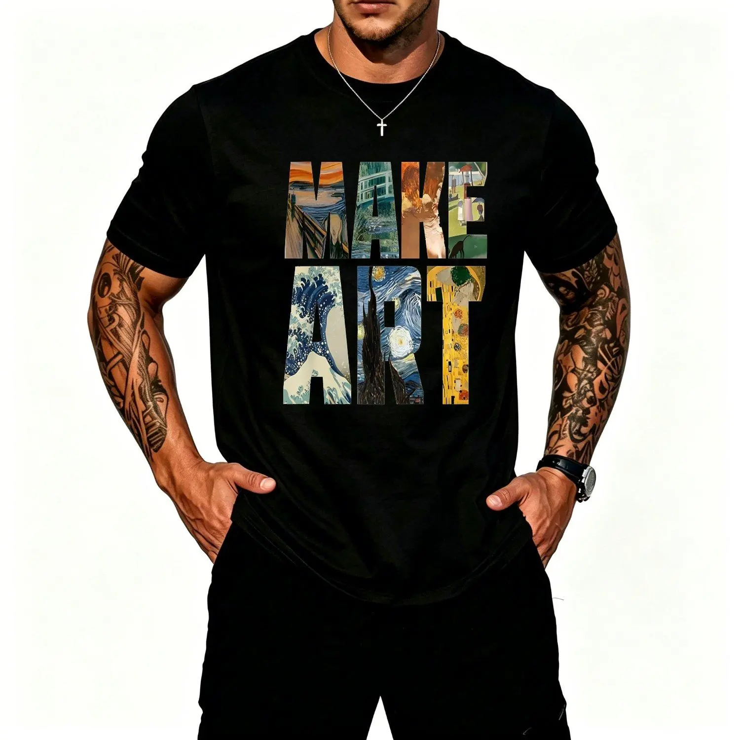 Art Teacher Graphic Print T Shirt Men Art Print Illustration Tee Casual Vintage Inspired Creative Artist Apparel Gift Idea