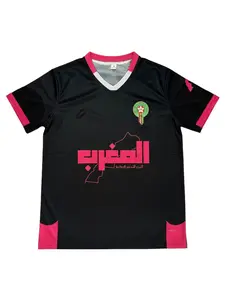 Morocco 2025/26 Season Football Classic Men's and Women's Jerseys Fan Culture Competition Breathable Quick-drying Tops T-shirts