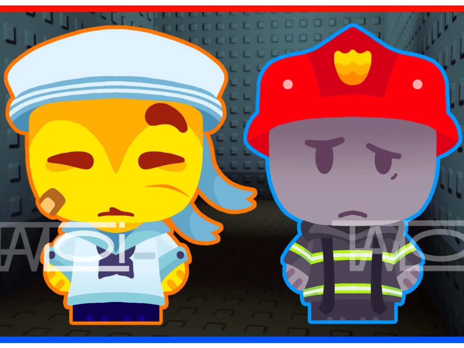 Bad Things Roblox - Sailor: Andrew and Firefighter: Ivan Keychains, Roblox Keychain, Small, Meaningful, And Full Of Character, Unique Keychains That Add Charm To Every Bag And Key.