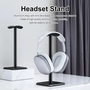 Aluminum Headset Stand Holder, Space-Saving Gaming Headphone Rack, Headphone Hanger, Desktop Organizer, Lightweight & Durable Design, Perfect for Home Use, Headphone Storage