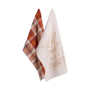 Design Imports Fall Be Thankful Kitchen Towels