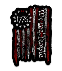 We The People 1776 Flag Decal