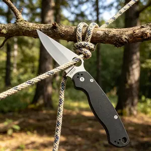 C223 Outdoor Folding Knife, Lightweight EDC Pocket Knife with High Hardness Steel Blade for Camping, Backpacking, and Survival Training Hand