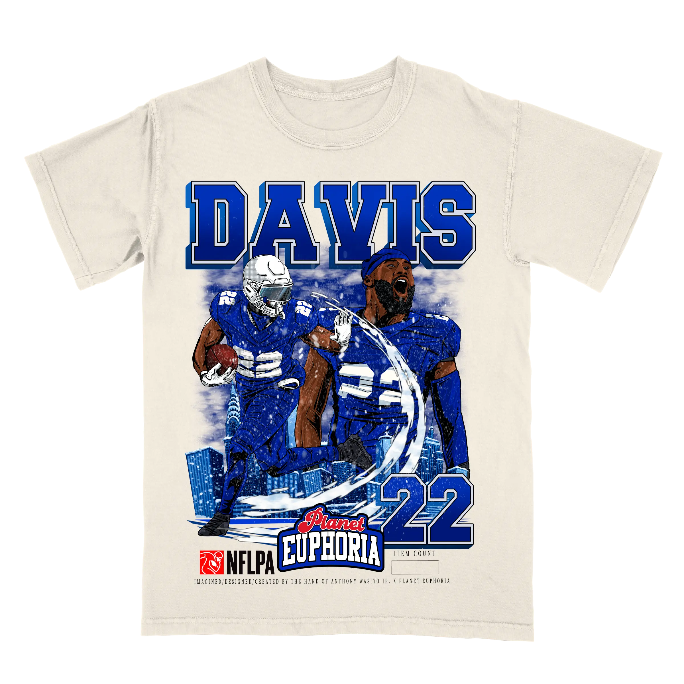 Ray Davis Limited Edition NFL Player Graphic T-Shirt