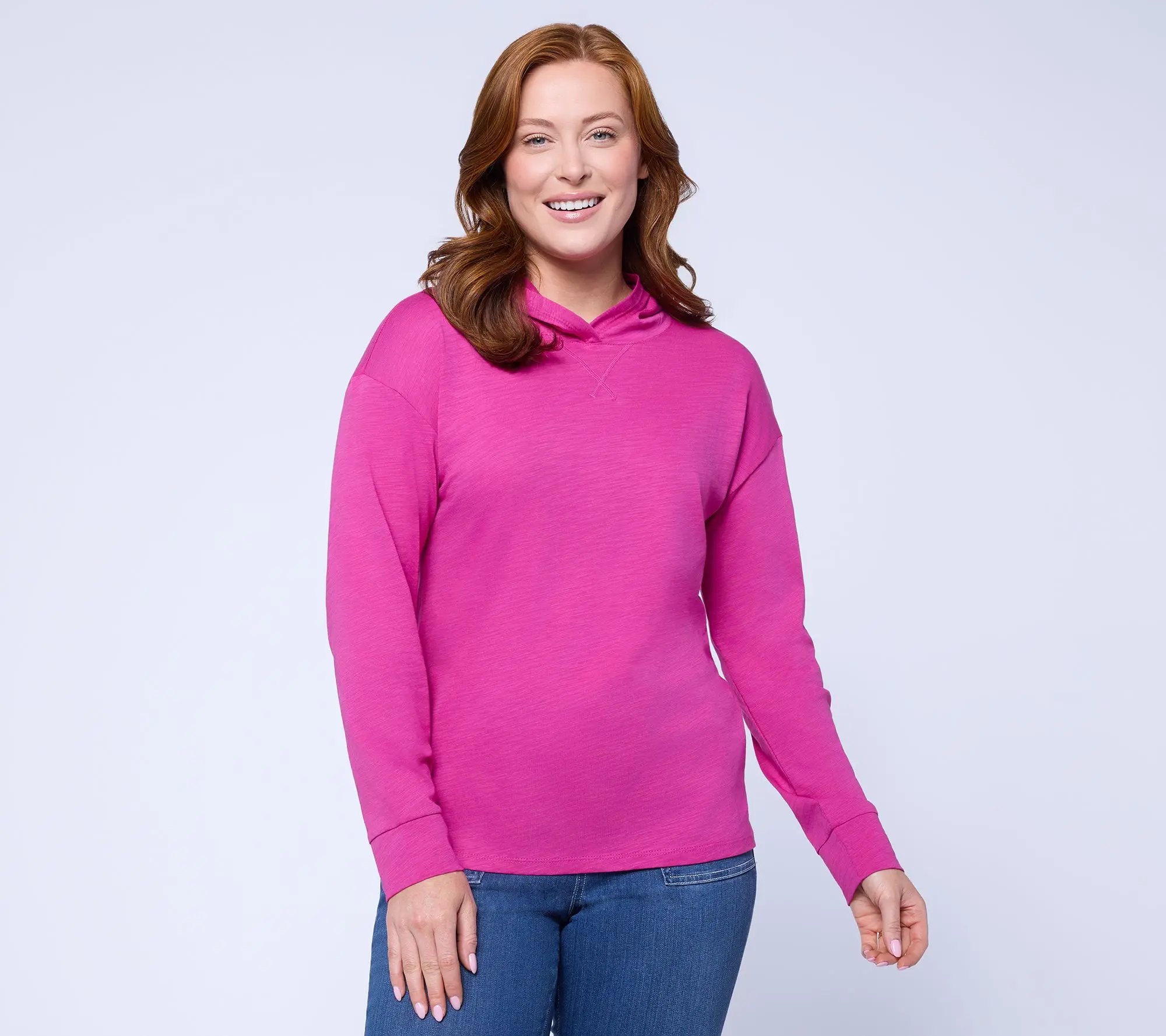 Belle by Kim Gravel Slub Knit Hoodie