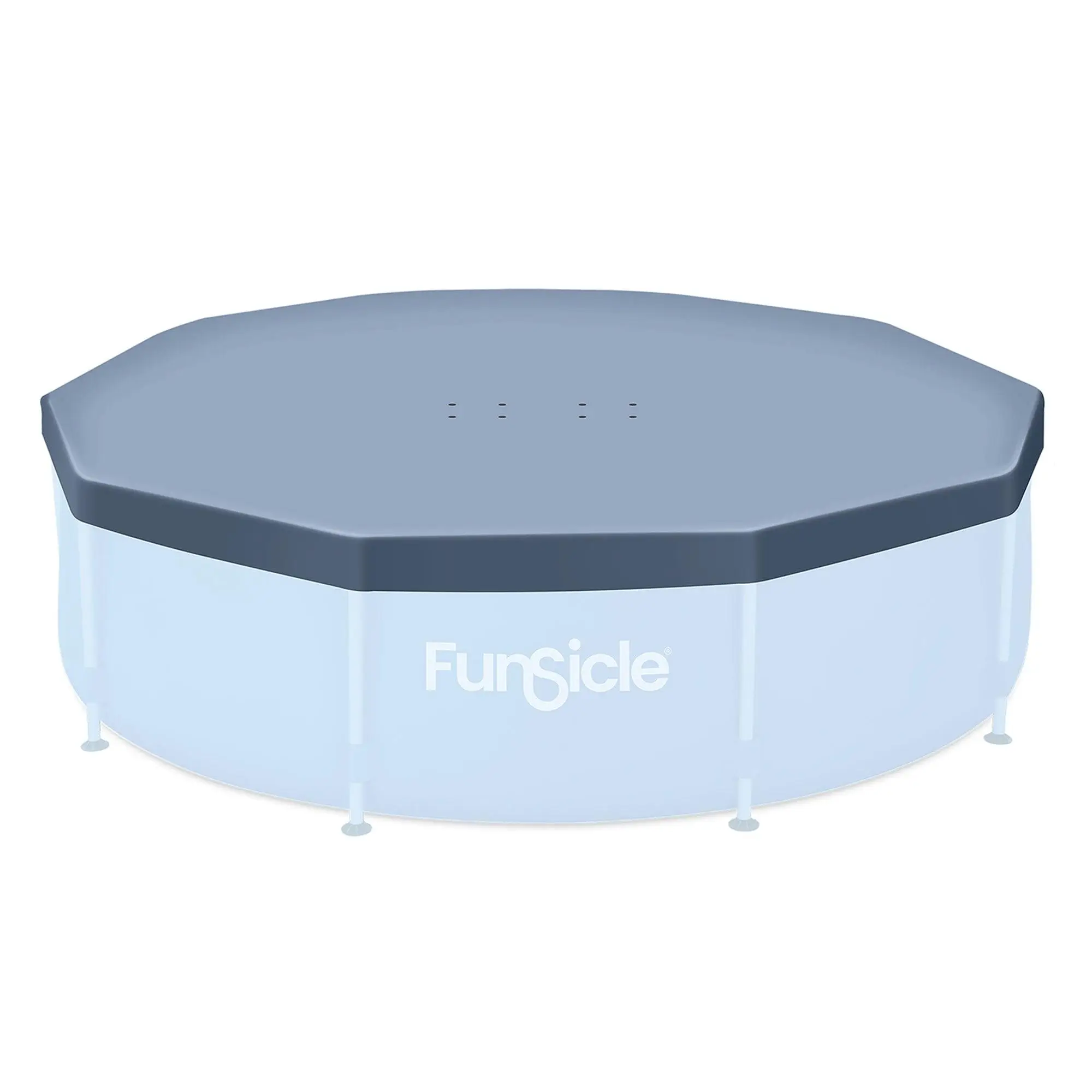 Funsicle Round Above Ground Frame Pool Debris Cover, Accessory Only, Gray