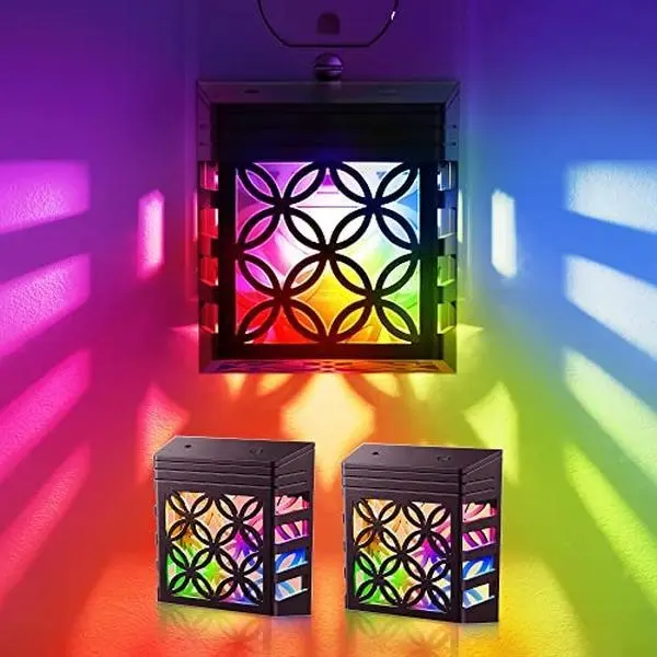 DORESshop 2 Pack RGB Night Lights Plug Into Wall, Color-Changing, 8 Color RGB, Dusk-to-Dawn Sensor for Kids, Children, Baby, Nursery, Kitchen