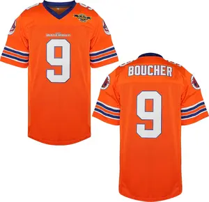 The Waterboy Football Jersey #9 Bobby Boucher 50th Anniversary Mud Dogs Bourbon Bowl Movie Football Jerseys for Men