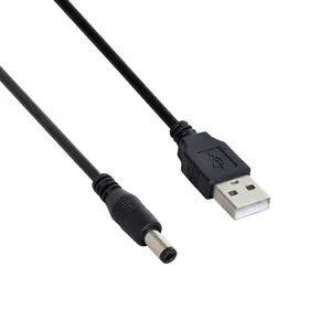 USB 2.0 Male A Type to 5.5 x 2.5mm DC 5V Power Plug Barrel Connector Charge Cable Cord adapter