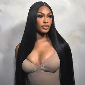 Luxury Wear Go 13x6 Silky Straight Glueless Wig HD Lace Front Wig With Invisi Draw-strings