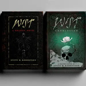 WIST Collection, Books 1 and 2 [SIGNED] Fantasy Horror Graphic Novels with Hybrid Art by Steve M. Robertson, Book Bundle