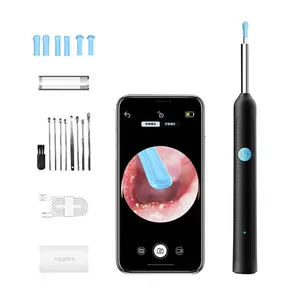 Smart Visual Ear Cleaner Kit – Rechargeable USB-C Portable Ear Wax Removal Tool with Camera, Waterproof Earwax Remover Kit, HD Visual Earpick Set for iPhone iPad Android, Wide-Angle Ear Clean Cam, Wireless Ear Cleaning Tool earwax removal tool