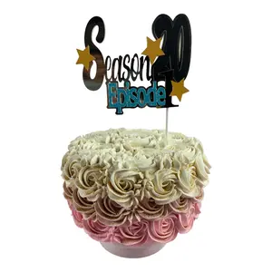 Creativity Shimmers  21st Birthday Cake Topper for Boys And Girls– Multilayered, Multicolored, Handmade, Sturdy, Reusable, Safe
