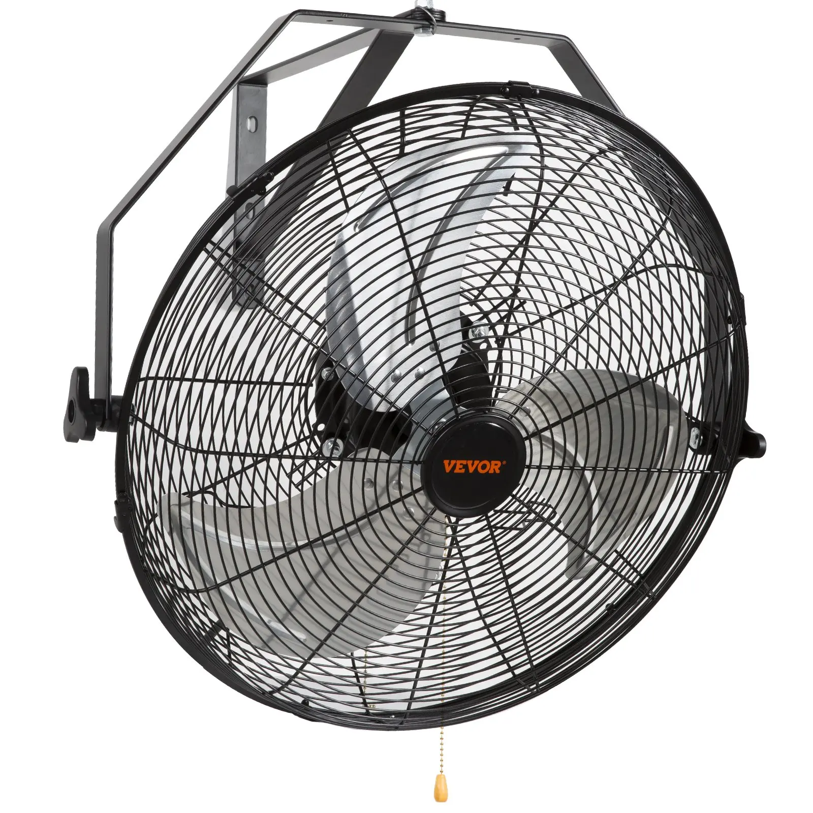 【DealsForYouDays】VEVOR Wall Mounted Fan - IP44 Waterproof Outdoor Cooling Fan3-Speed Adjustable Speeds High Velocity (Max. 4150 CFM)ETL Listed Industrial/Residential for WarehousePatioBlack, Adjustable Speeds Fan