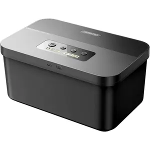 Vaydeer Safe Timed Lock Box, Phone Lock Box with Timer Unplug from Phones, Video Games, Social Media, Snacks & Cravings, Self-Control Lockable Storage Box for Focus & Self-Control(Black)