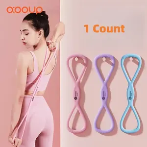 Figure 8 Fitness Resistance Band for Women and Men, Elastic Exercise Bands for Arms Chest and Back, Chest Expander and Yoga Gym Workout Pulling Rope, Figure 8 Elastic Tubing for Muscle Training Band for Bodybuilding enthusiast