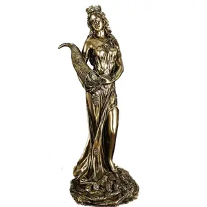 Tyche Goddess of Fortune Statue, Classic Sculpture for Home Decor, Elegant Figurine for Living Room, Unique Gift Idea, Decorative Sculptures