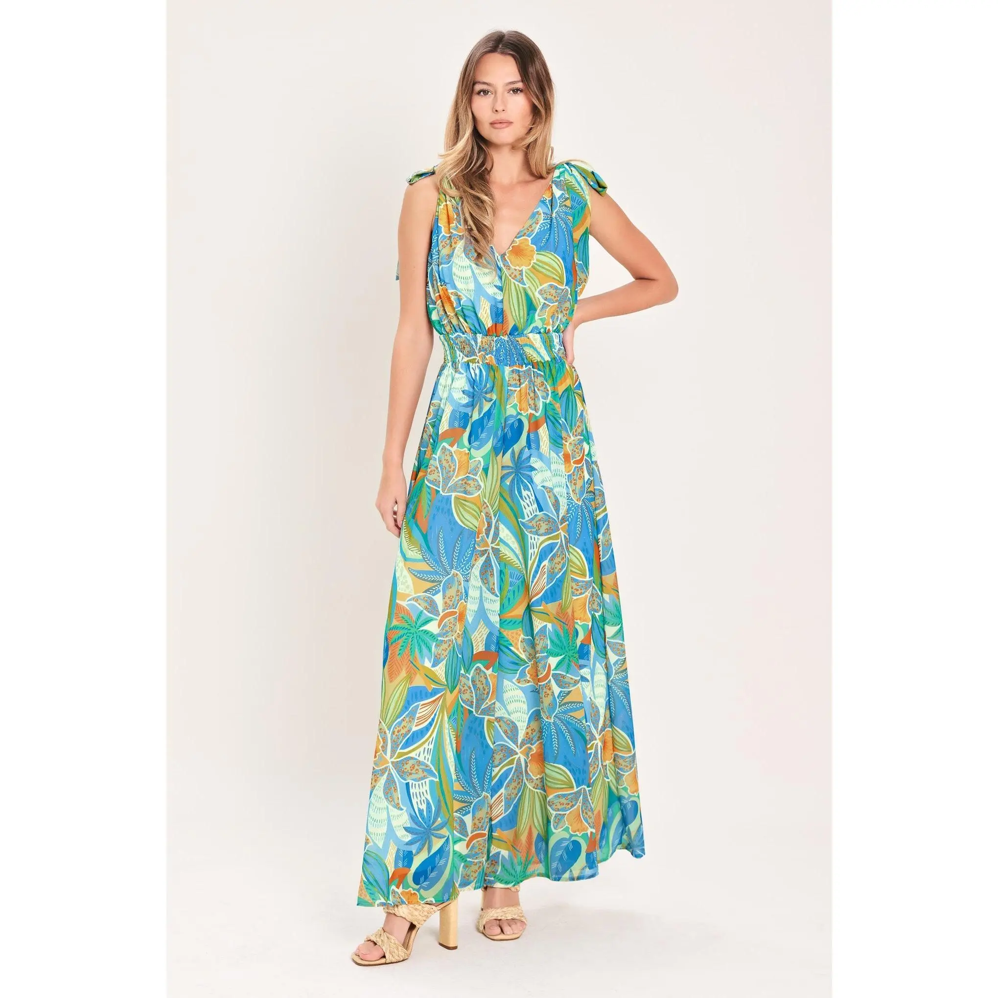 SUNSET ISLAND WOVEN JUMPSUIT