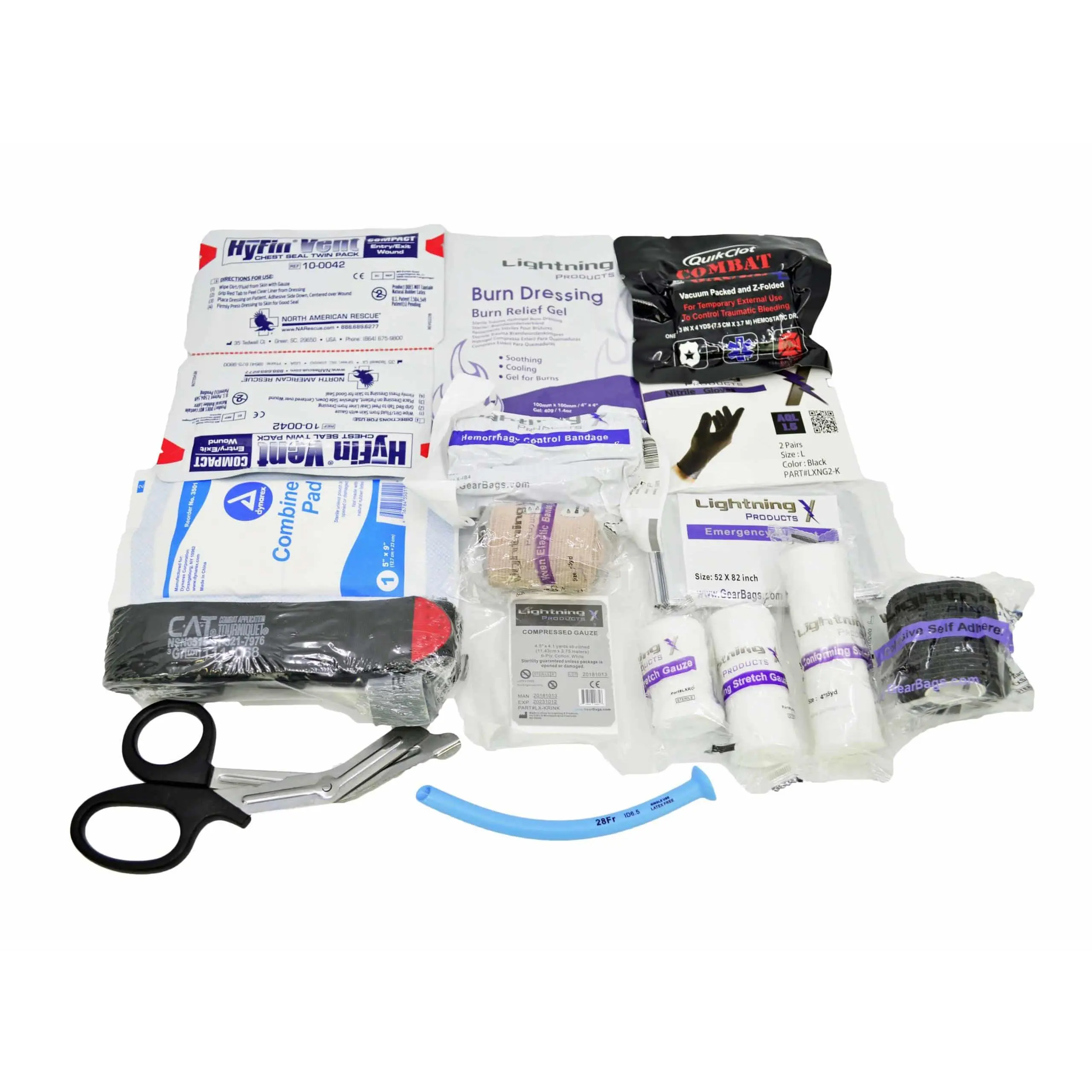 Lightning X Premium Trauma & Bleeding Medic EMS/EMT Stocked Fill Kit W