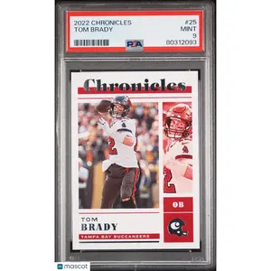 2022 Panini Chronicles Tom Brady #25 PSA 9 Tampa Bay Buccaneers
