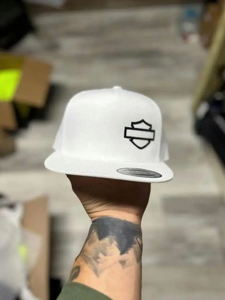 Barand Shield Embroidered Snapback Hat, Adjustable Trucker Cap, Summer Beach & Sports Cap with Mesh BackBarand Shield Embroidered Snapback Hat, Adjustable Trucker Cap, Summer Beach & Sports Cap with Mesh Back