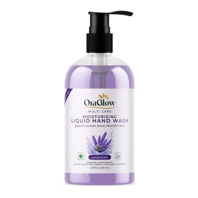 OraGlow Lavender Moisturizing Hand Wash | Cleanses & Softens Hands | 12oz/355ml | SLS-Free, Paraben-Free, Halal | Made in USA