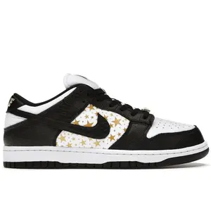 Nike Men's SB Dunk Low Supreme Stars Black (2021) Skateboarding Shoes, from StockX