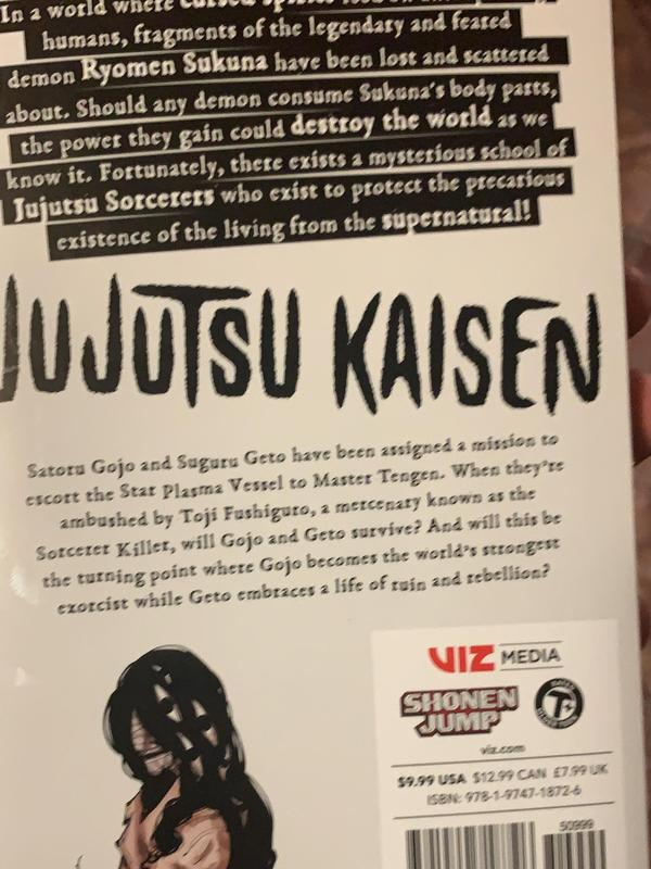 Jujutsu Kaisen Vol 9 9 Paperback Edition by Gege Akutami Manga Book Series Volume Nine