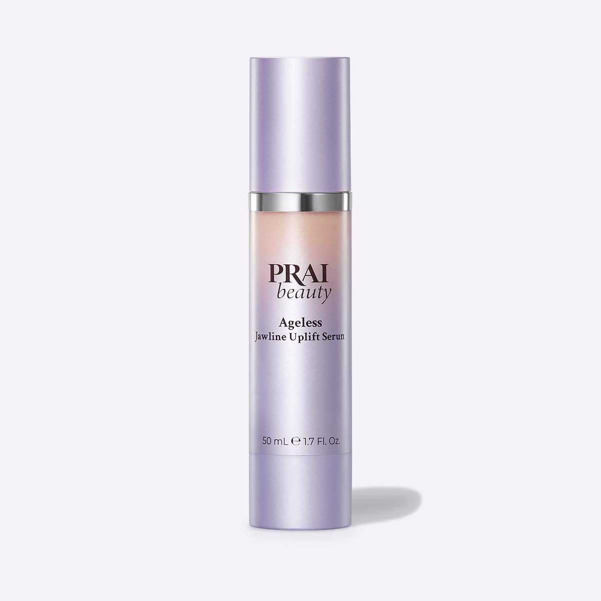 PRAI Beauty Ageless Jawline Uplift Serum | Neck & Chin Tightening, Firming, and Sculpting Serum | Anti-Aging Skincare with Retinol, Uplevity Peptide, Hyaluronic Acid, Collagen Booster, Vitamins C+E | Lift & Define Sagging, Loose, Crepey Skin | 50ml