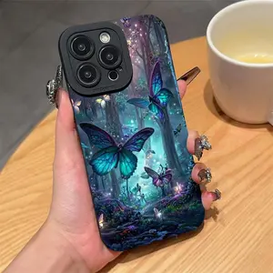 Butterfly Pattern Phone Case, Anti-drop Cellphone Protective Case, Total Protective Shockproof Mobile Phone Cover for iPhone Protection