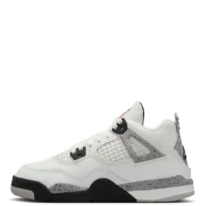 Little Kid's Jordan 4 Retro OG Summit White/Fire Red (IB4388 100)