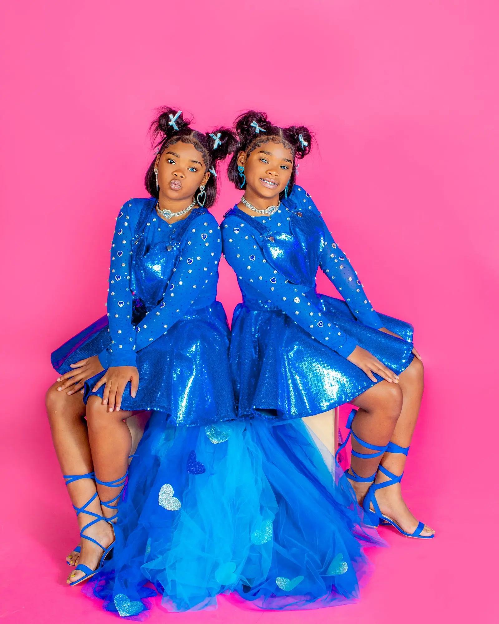 blue and pink sequin dress Chevron Maxi Dress – The Maternity Club main image 0