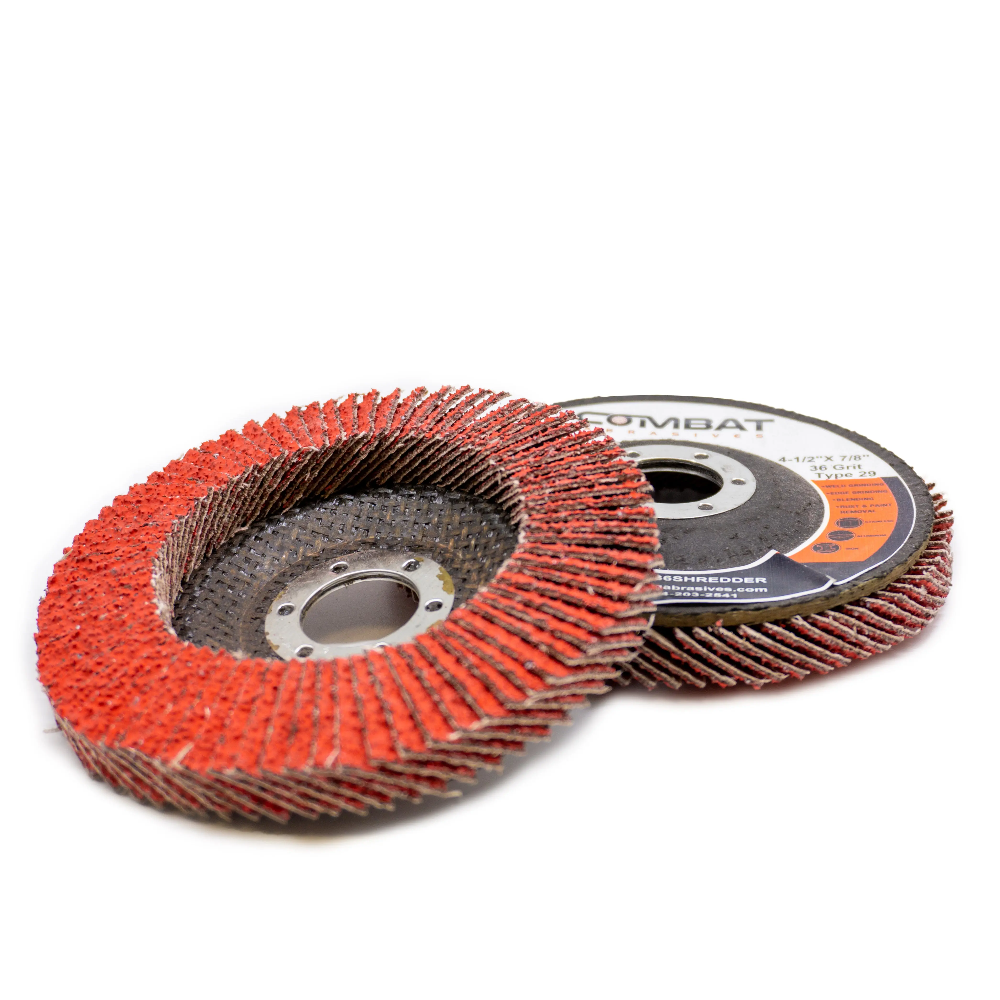 Renegade Products Ceramic Shredder High Density Flap Disc 4-1/2" x 7/8" (Type 29) – Long-Lasting Angle Grinder Sanding Disc for Metal & Wood Renegade Products Ceramic Shredder High Density Flap Disc 4-1/2" x 7/8" (Type 29) – Long-Lasting Angle Grinder Sanding Disc for Metal & Wood