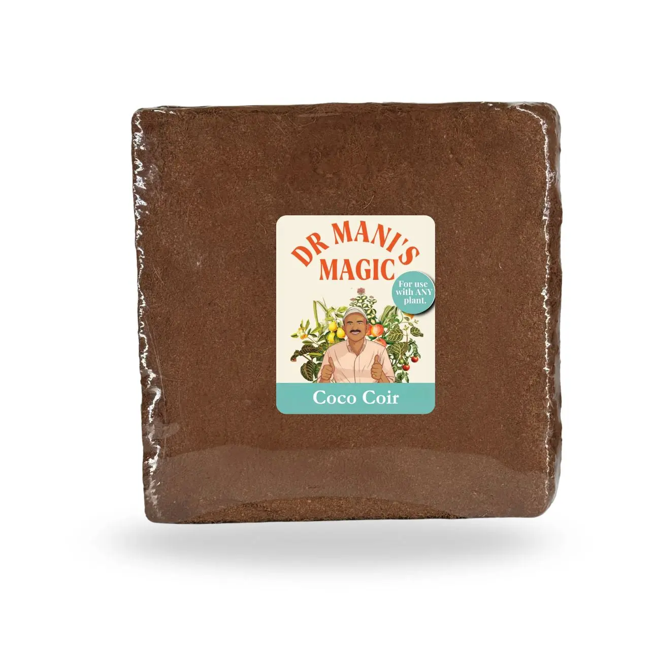 Organic Coco Bricks | Dr Mani's Magic | 80/20 Coir & Fiber Mix | Seed Starter & Soil Amendment