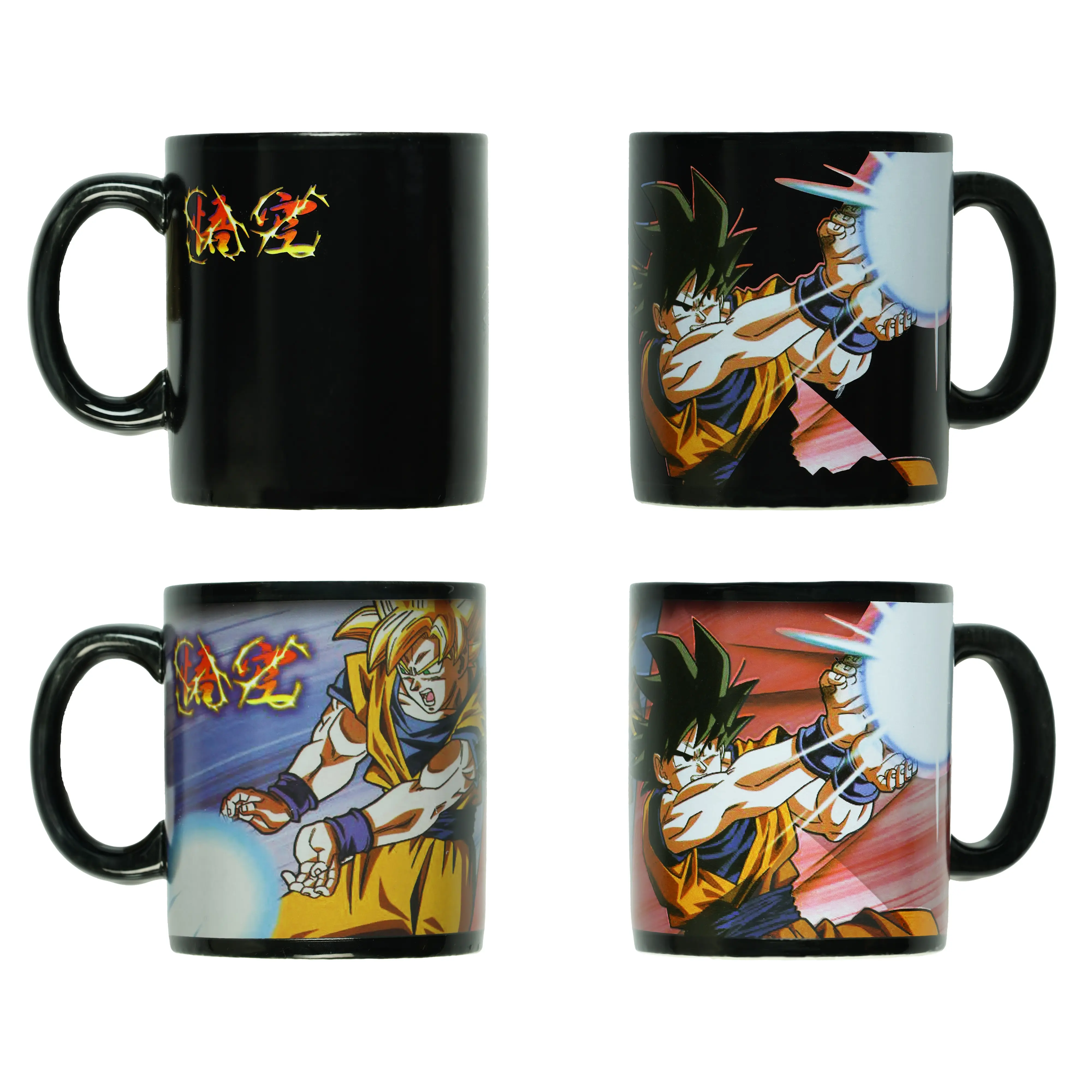 Dragon Ball Z Coffee Cup Goku Super Saiyan Ceramic Heat Change Mug, 16 oz