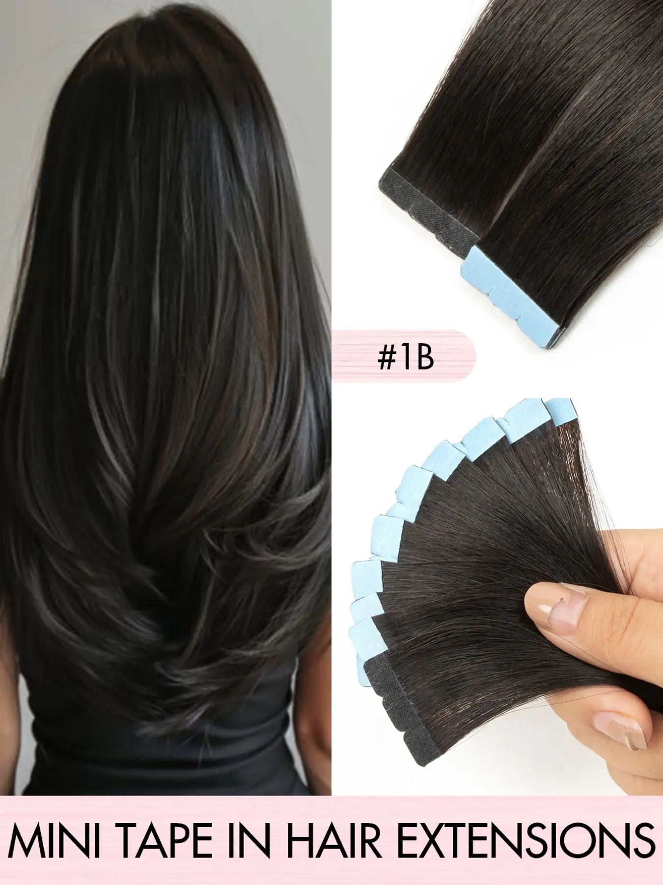 10 Pcs Mini Clip-In Hair Extensions, Real Premium Human Hair, 12-20 Inches Straight, Invisible Hair Pieces, Ideal for Daily & Party Use