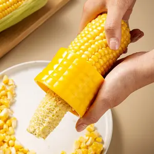 Stainless Steel Corn Stripper, 3-in-1 Safe Kernel Remover & Grater for Kitchen, Anti-Rust Shredder with Non-Slip Handle, Efficient Salad Prep Tool for Home & Camping, Multi-functional Corn Sheller, Rotary Grater