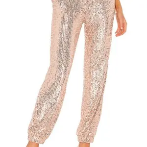 Rose Gold Sequin Jogger pants