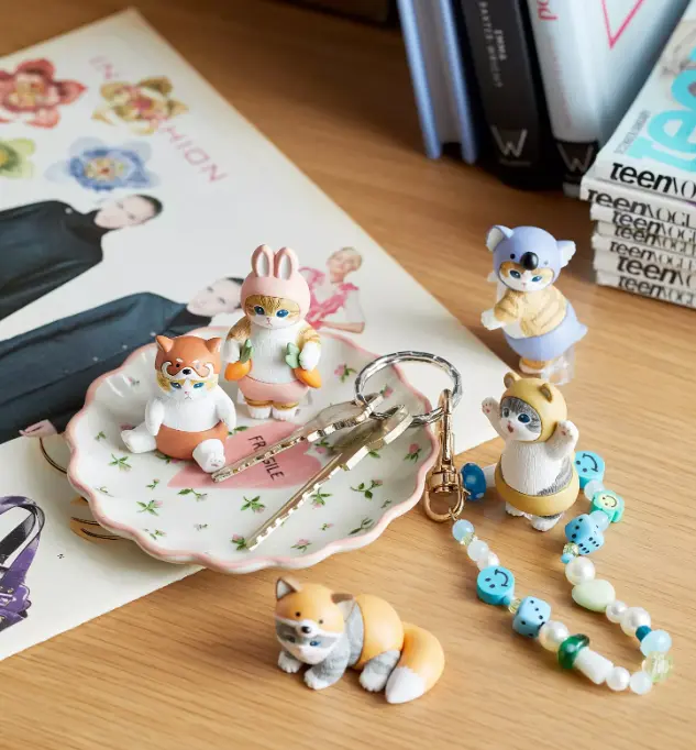 Mofusand Animal Costume Blind Box - Cute Cat Collectible Figure | Penguin, Octopus, Otter Mystery Surprise Gift