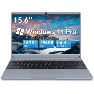 Vanwin Laptop, Intel Core N5005U, 16GB RAM, 256GB SSD, 15.6-inch 1080P HD Display,5G WiFi,BT5.0 & HD Webcam Windows 11 Pro, Thin & Portable, 4K Graphics, One Year Warranty for Student study&Business Work