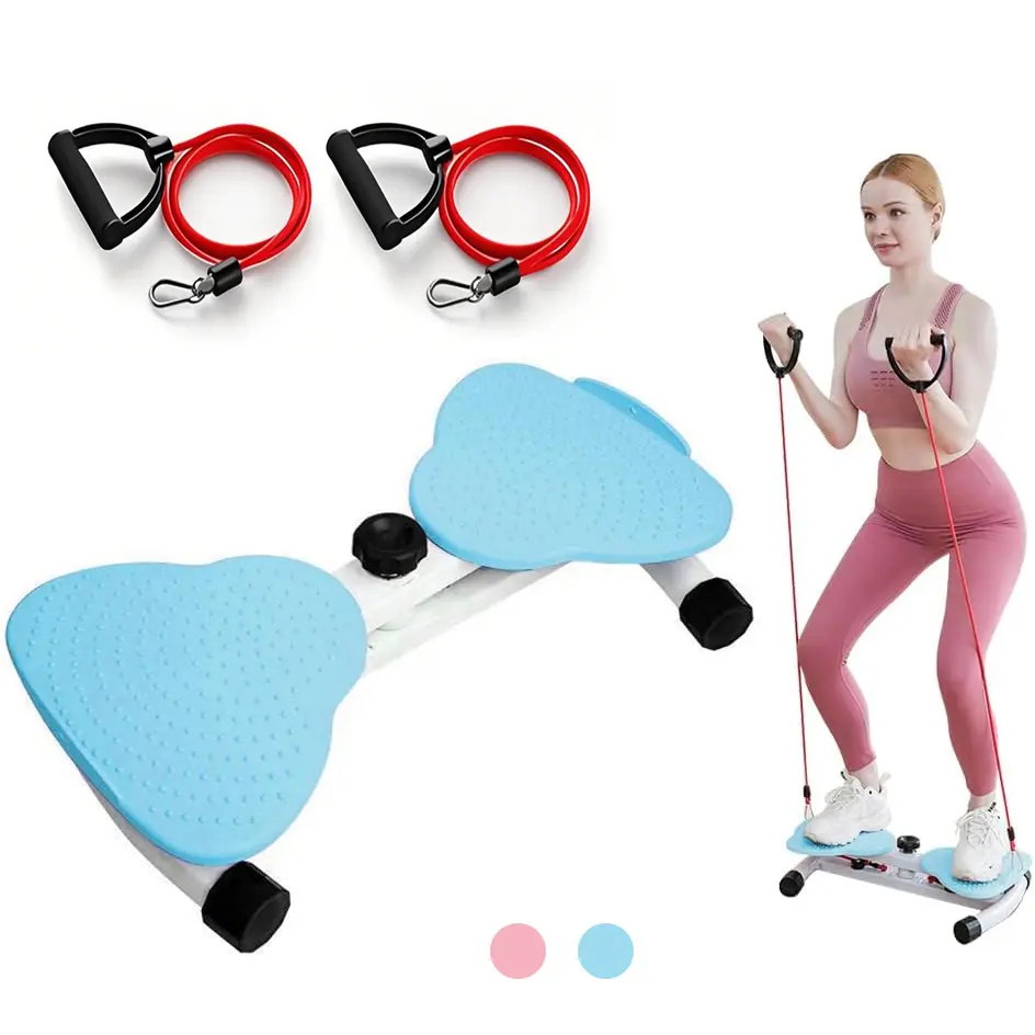 Exercise Twist Board – Waist Twister Machine for Balance & Core Training, Non-Slip Noiseless Fitness Equipment with Pull Rope