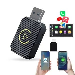 2 in 1 Wireless Apple CarPlay Adapter, for both Apple and Android,converts wired to wireless, suitable for factory wired CarPlay cars from 2016 onwards