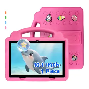 【Spring New】10.1" Toddler Learning Tablet: Parental Controls + Anti-Addiction, Shockproof Silicone Case, IWAWA Learning + Educational Games, Dual Cameras HD Display, 2-in-1 Learn & Play – Gift for Boys Girls 3-12 (No Charger)