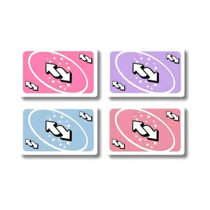 Reverse Card Skin - Super Cute & Durable Vinyl Sticker- Water-Resistant & Versatile for Various Card Sizes