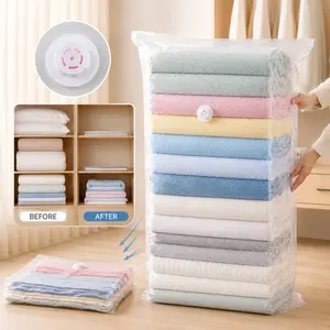 Vacuum Storage Bags | Extra Large Reusable Compression Organizer for Clothes, Blankets, Bedding & Closet Storage | Home Essential.Back to school essentials.Dormitory storage