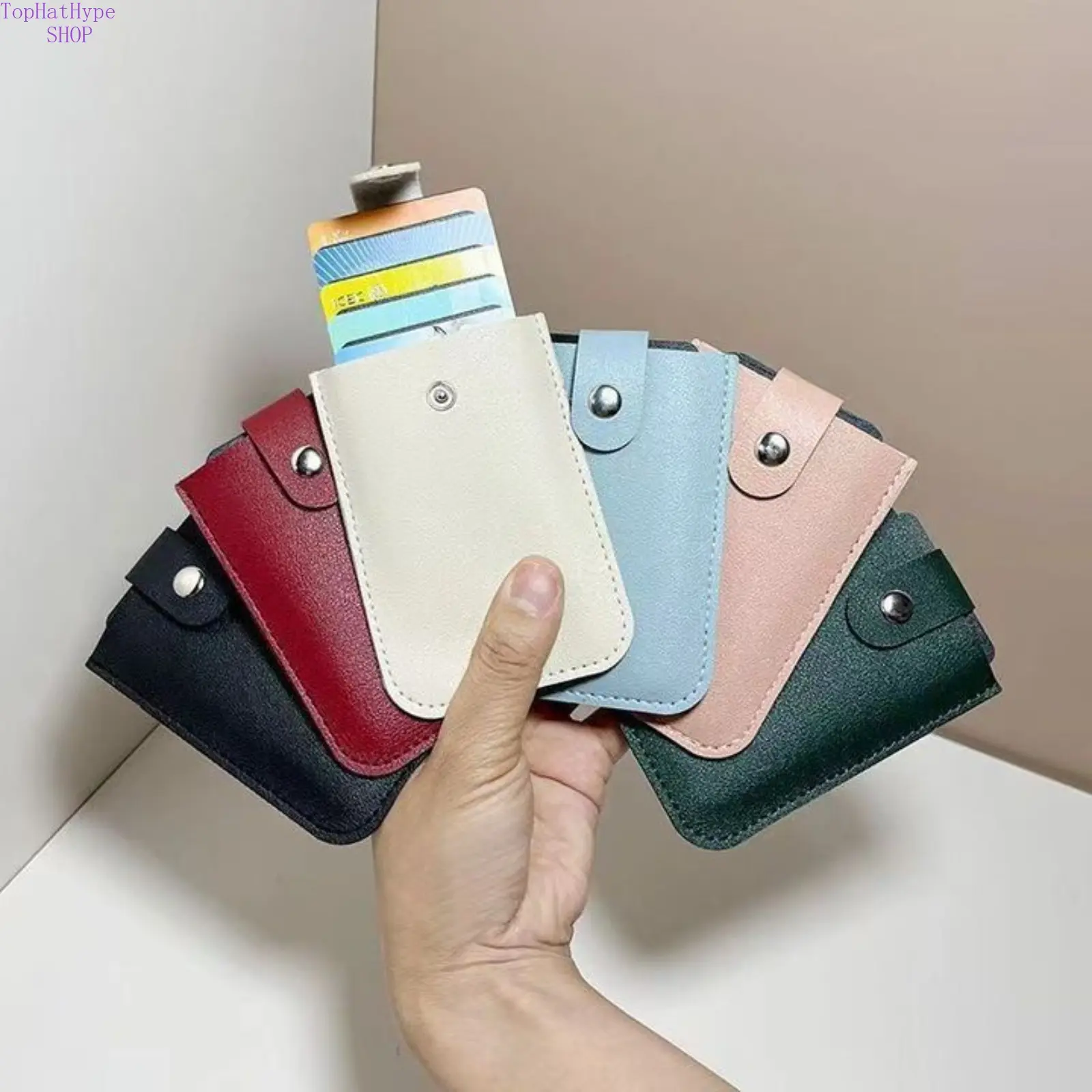 Slim Profile Card Holder Wallet - Anti-Magnetic RFID Blocker Case with Large Capacity for Daily Carry & Travel