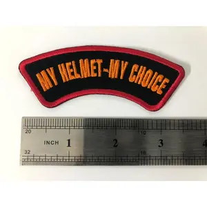 My Helmet My Choice Biker Vest Patch