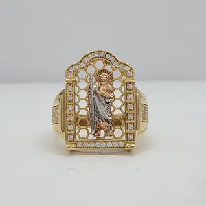 Men's Ring SJ  cz 14K