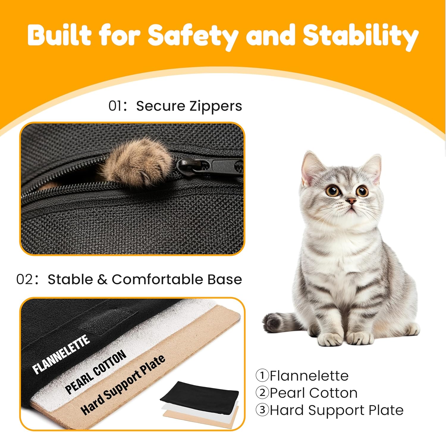 17" x 12" x 12"17 lbs, Breathable Portable Soft-Sided Carrier for Cats & Dogs, Travel Pet Bag for Car & Vet VisitsBlack